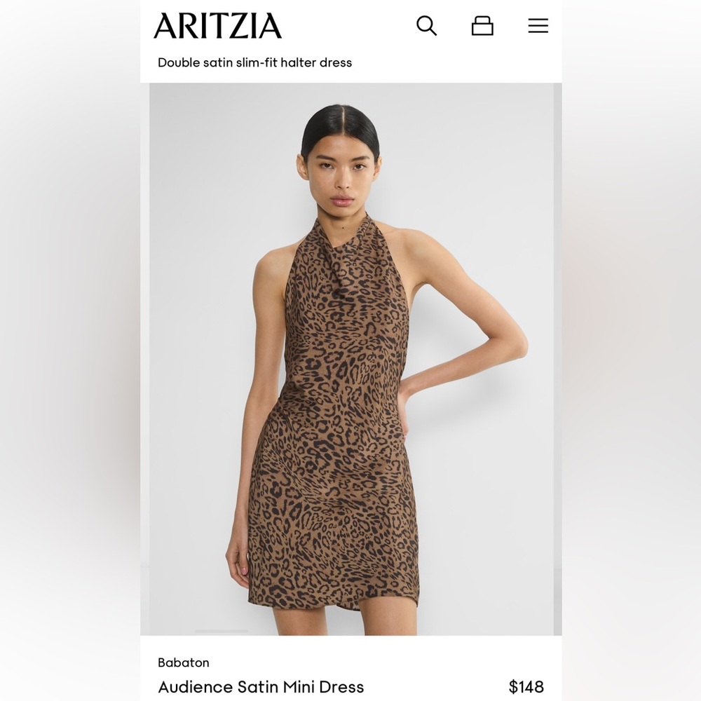 Aritzia Babaton Leopard Print dress